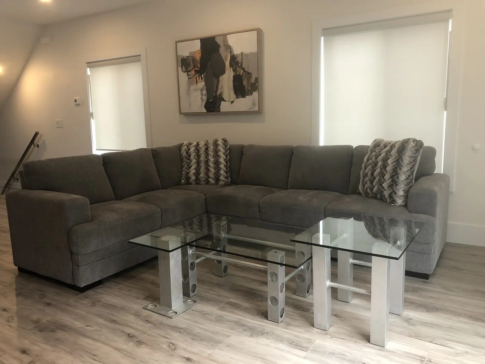 Living room with natural light