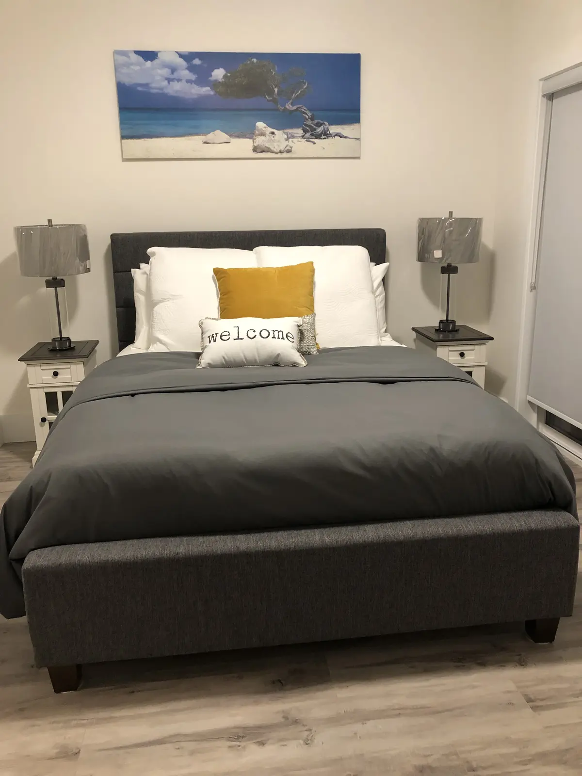 Master bedroom with king bed