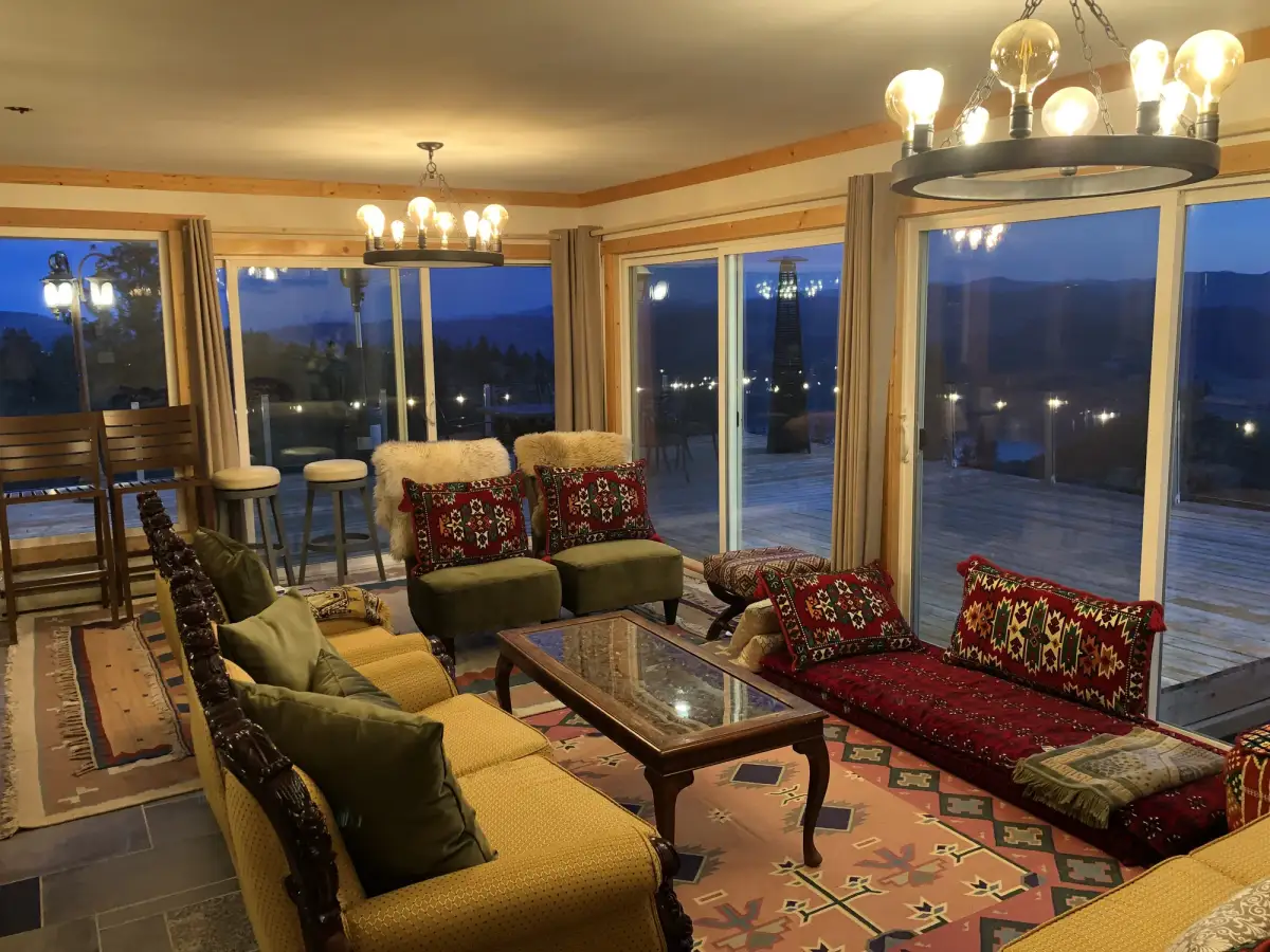 Living room evening lights